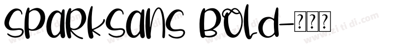 SparkSans Bold字体转换